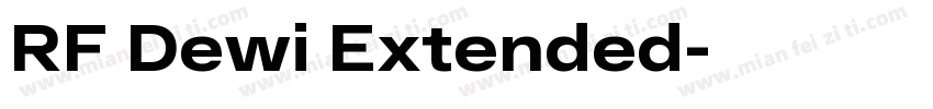 RF Dewi Extended字体转换